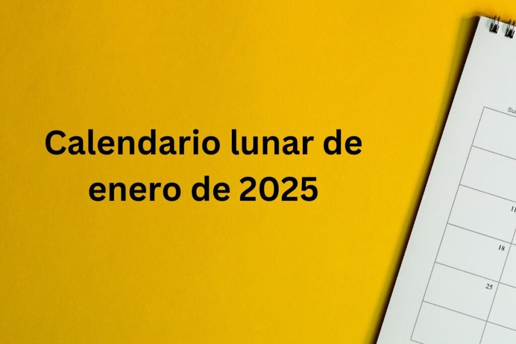 Calendario lunar de enero de 2025